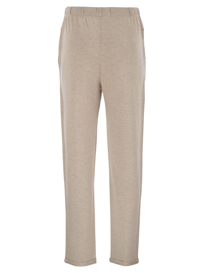 Majestic Trousers With Drawstring Waist