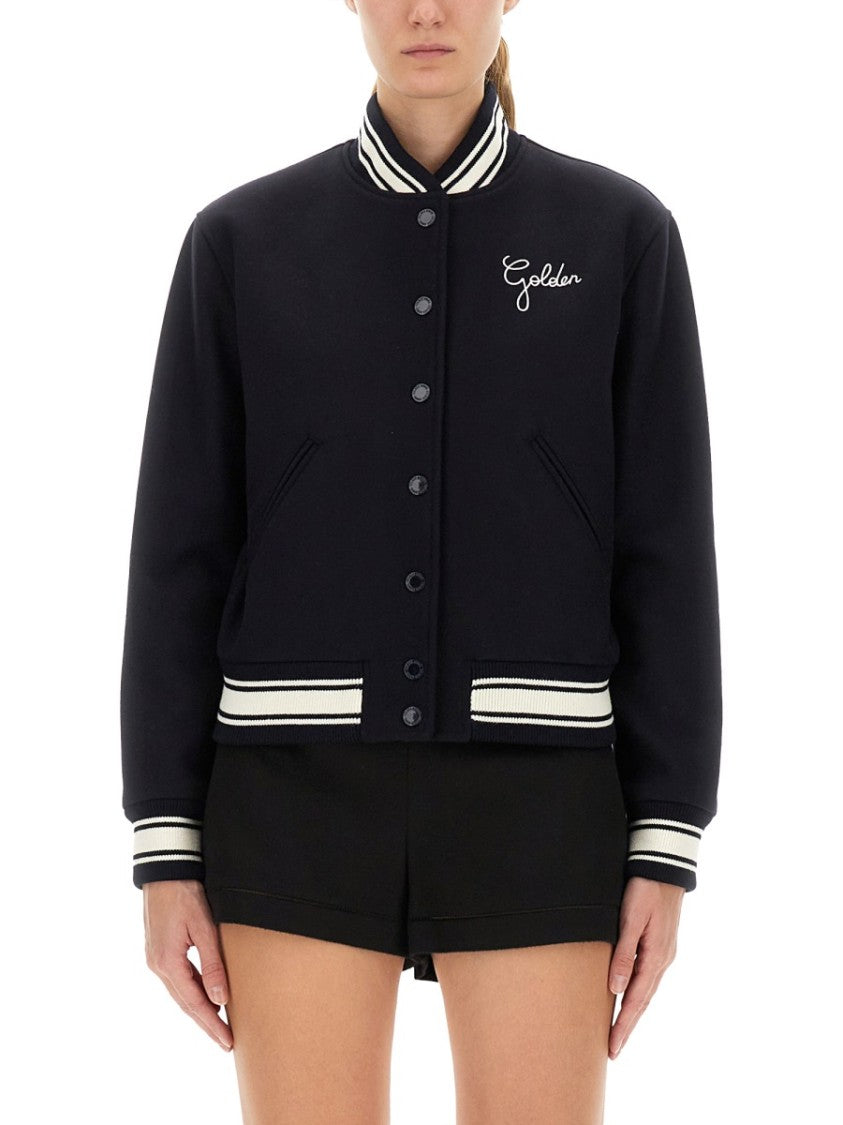 Golden Goose Cropped Bomber Jacket