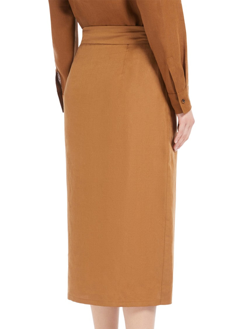 Max Mara Wrap Design Midi Skirt