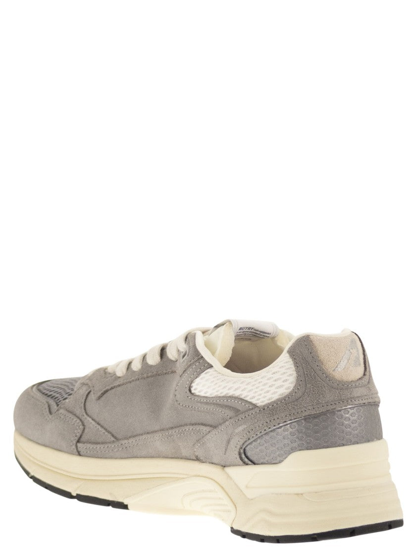 Autry Hyperway - Suede And Mesh Trainers