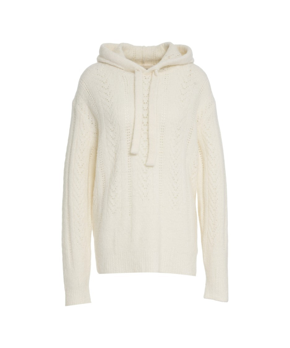 Atomo Factory Textured Knit Wool Hooded Sweater