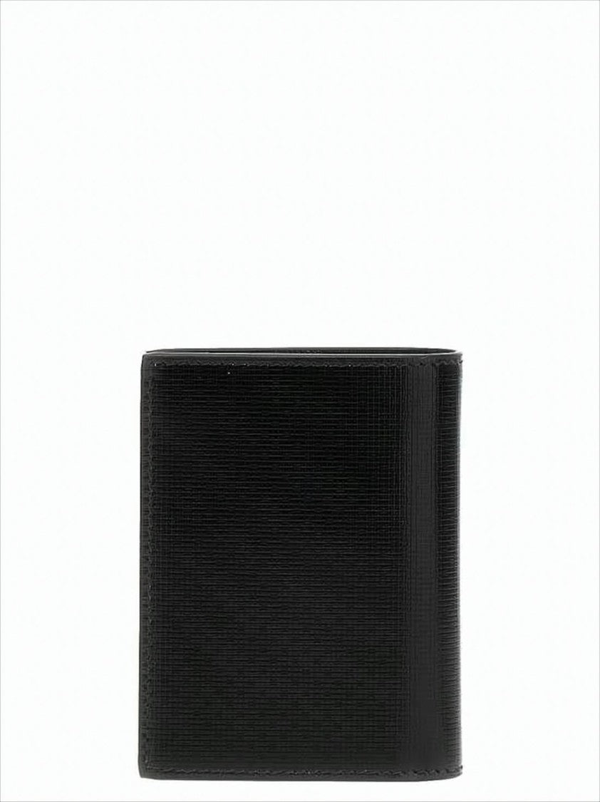 Givenchy Textured Calf Leather Card Wallet With Minimalist Design