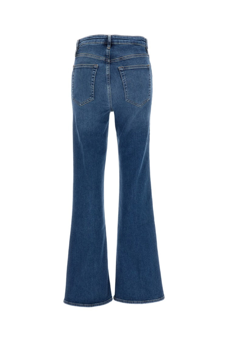 Frame Blue The Reboot Cotton-Blend Flared Pants