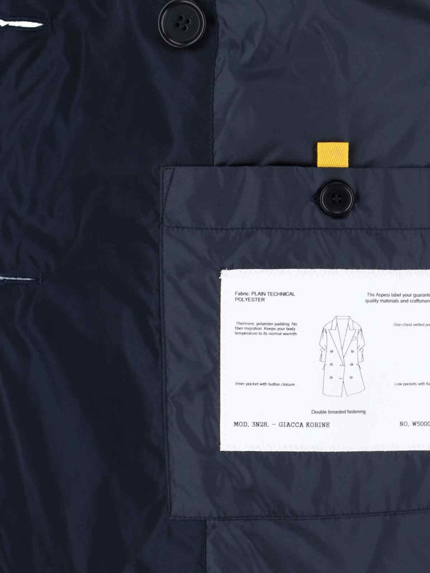 Aspesi "Korine" Double-Breasted Blazer – Navy