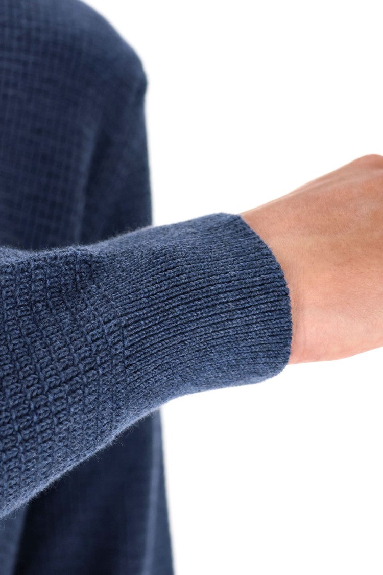 Roberto Collina Military Stitch Cotton Crewneck Sweater
