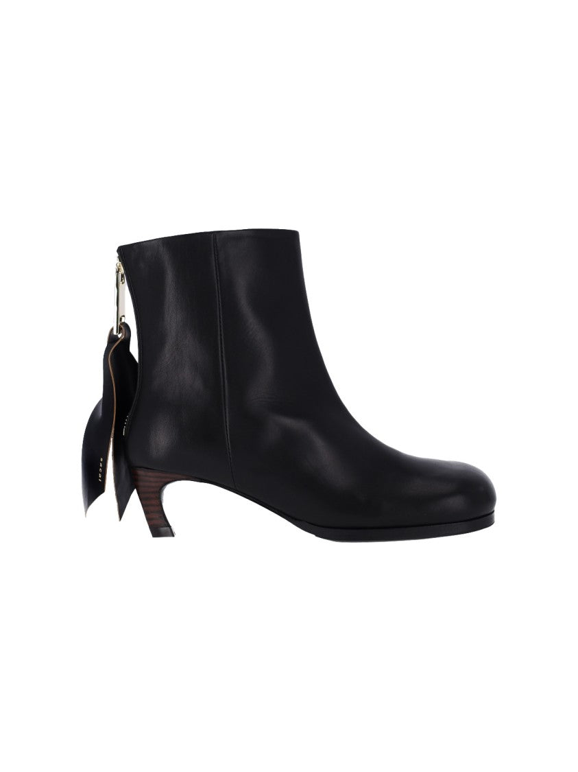 Sacai "Puller" Ankle Boots – Black