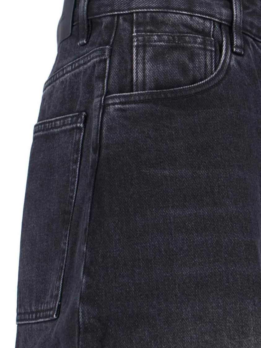 Studio Nicholson Straight-Leg Black Jeans With Minimalist Design