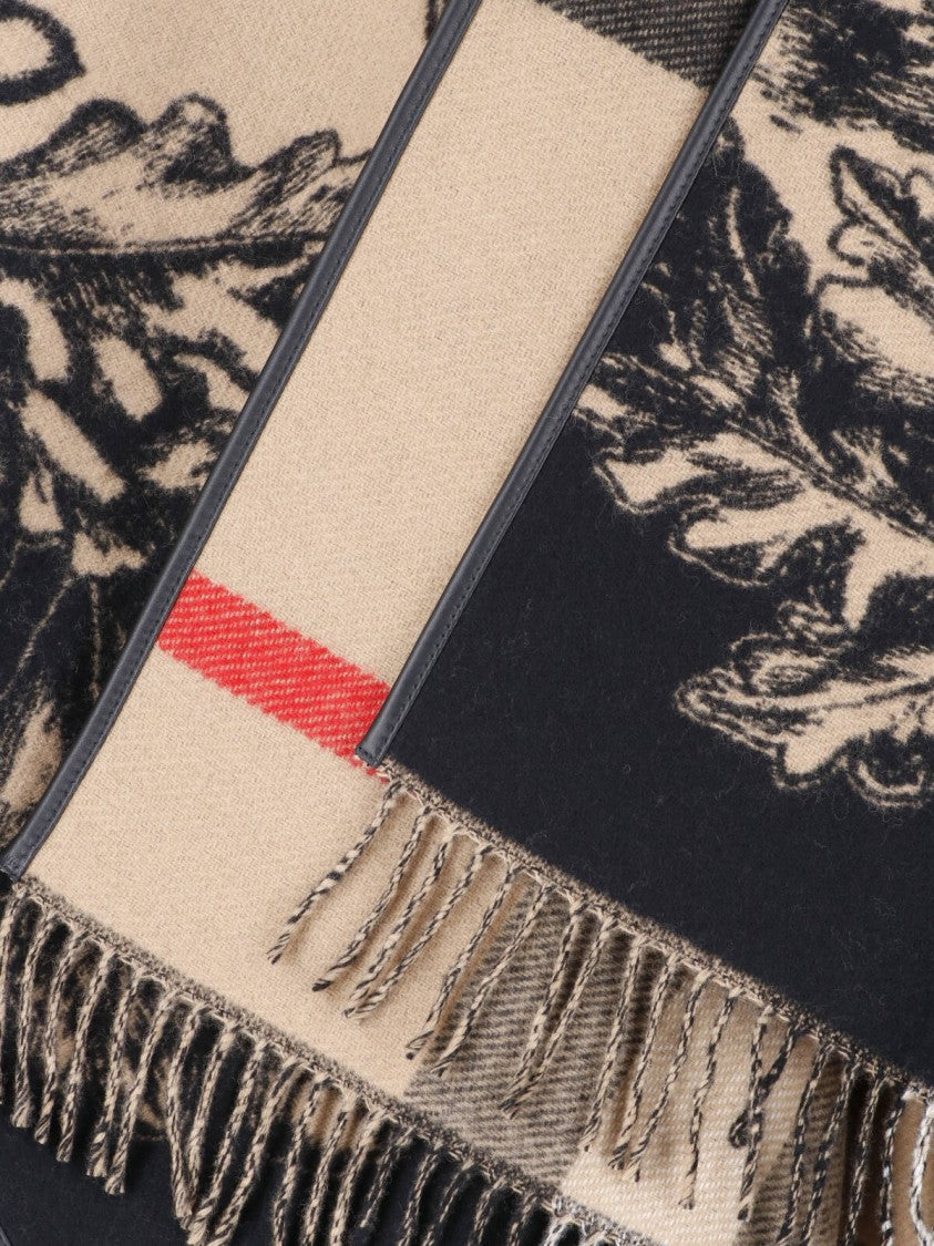 Burberry Beige Gallant Knight Wool Cape