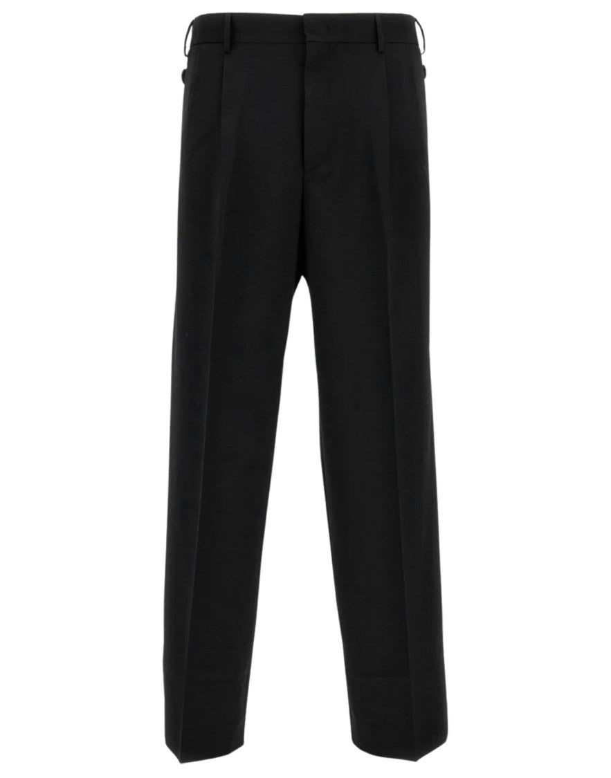 Cellar Door Men’S Pleated Black Trousers