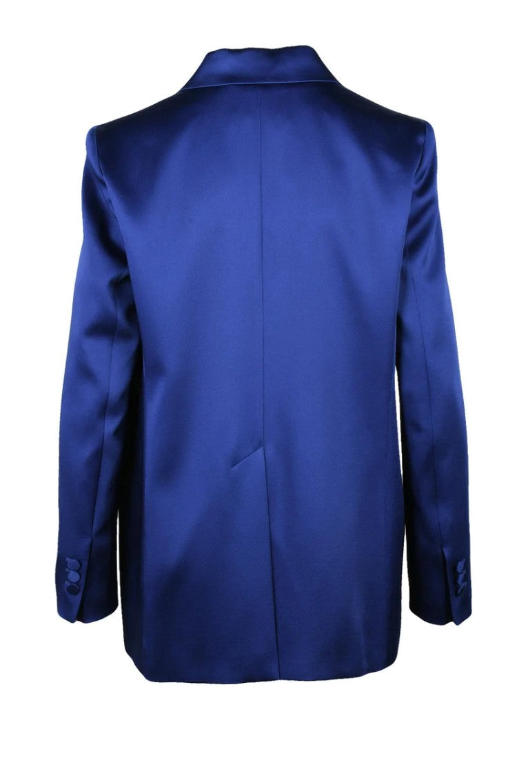 Max Mara Studio Satin Jacket - Blue