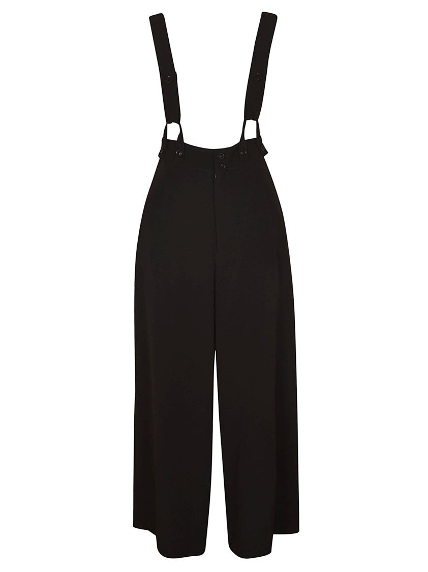 Yohji Yamamoto Wide-Leg Pants With Removable Suspenders