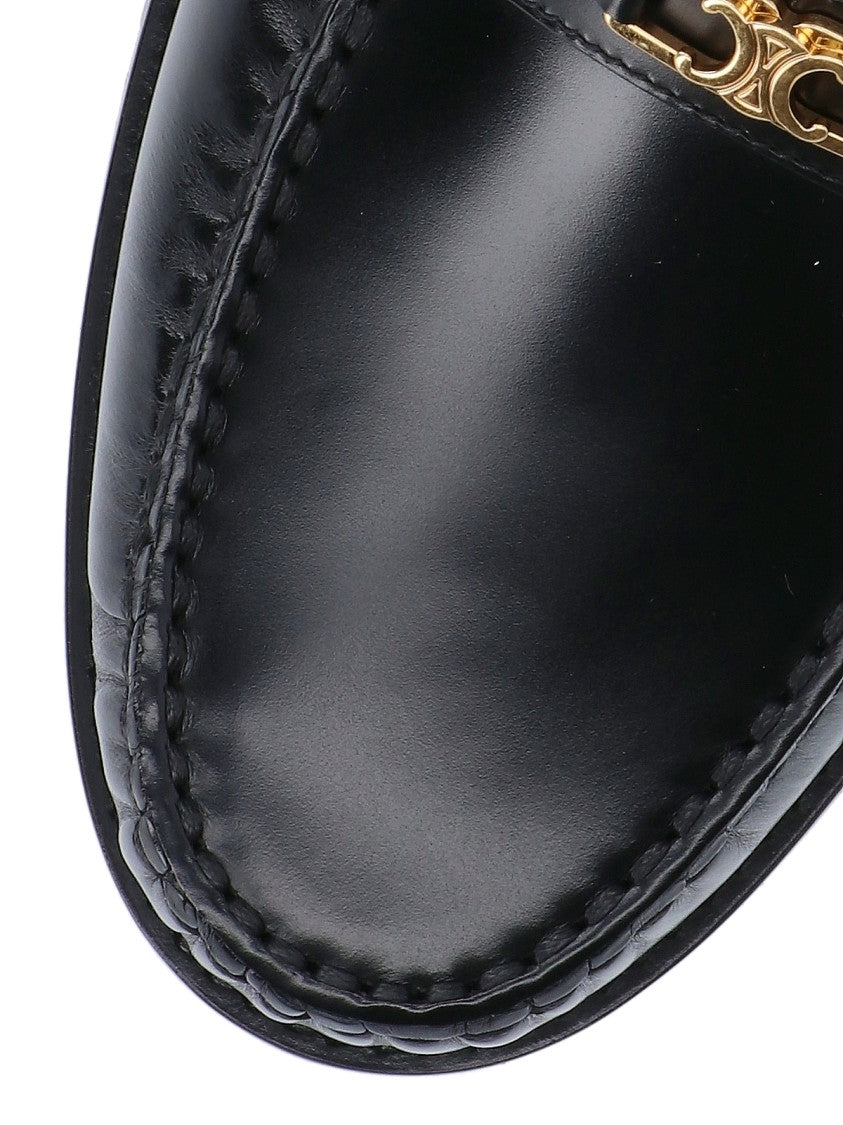 Céline "Triomphe" Loafers Black