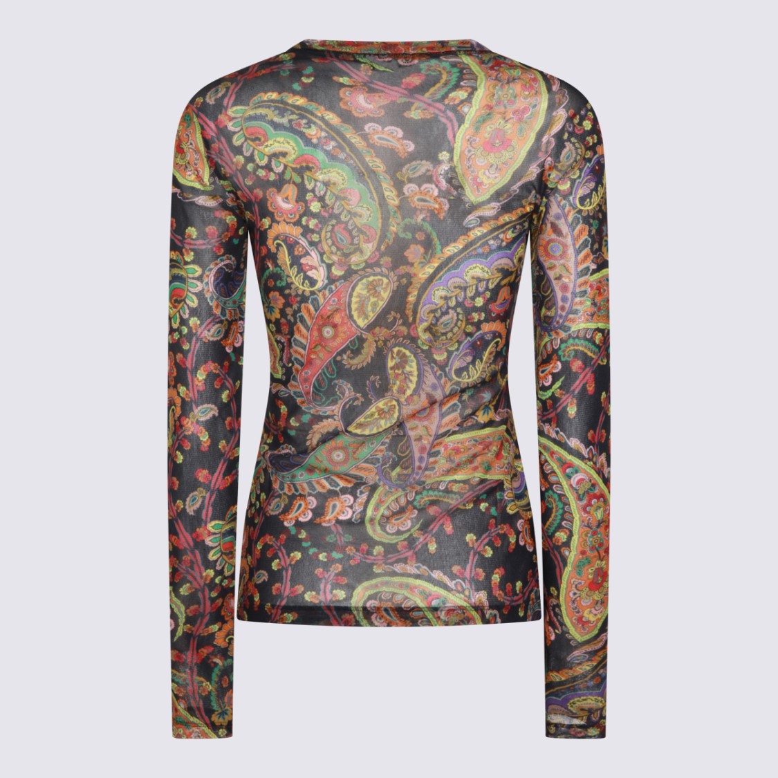 Etro Multicolor Printed Long-Sleeve Top