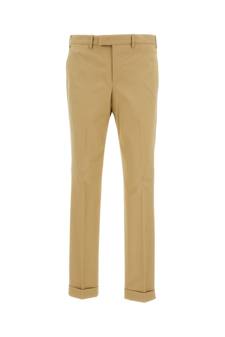 Pt01 Tailored Slim-Fit Trousers In Lightweight Stretch Cotton Gabardine