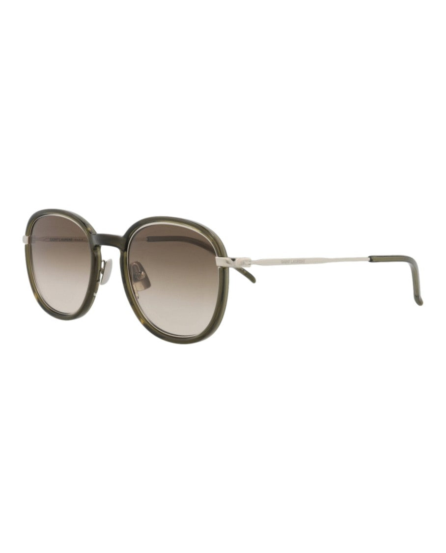 Saint Laurent Round-Frame Injection Sunglasses With Gradient Lenses