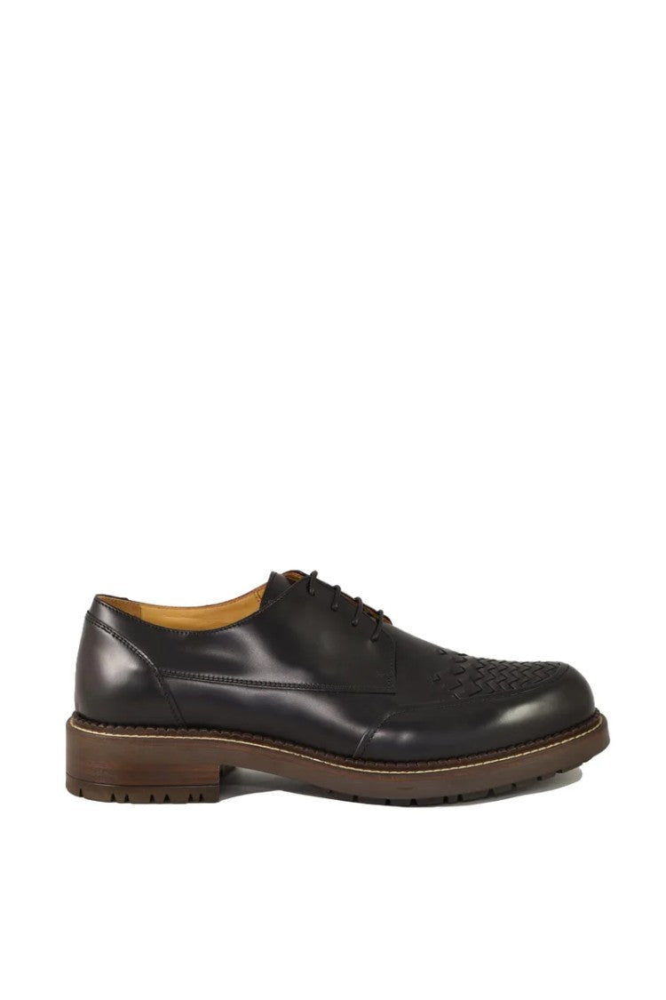 Testoni Bologna 1929 Rubber Sole Lace-Up Shoes - Black