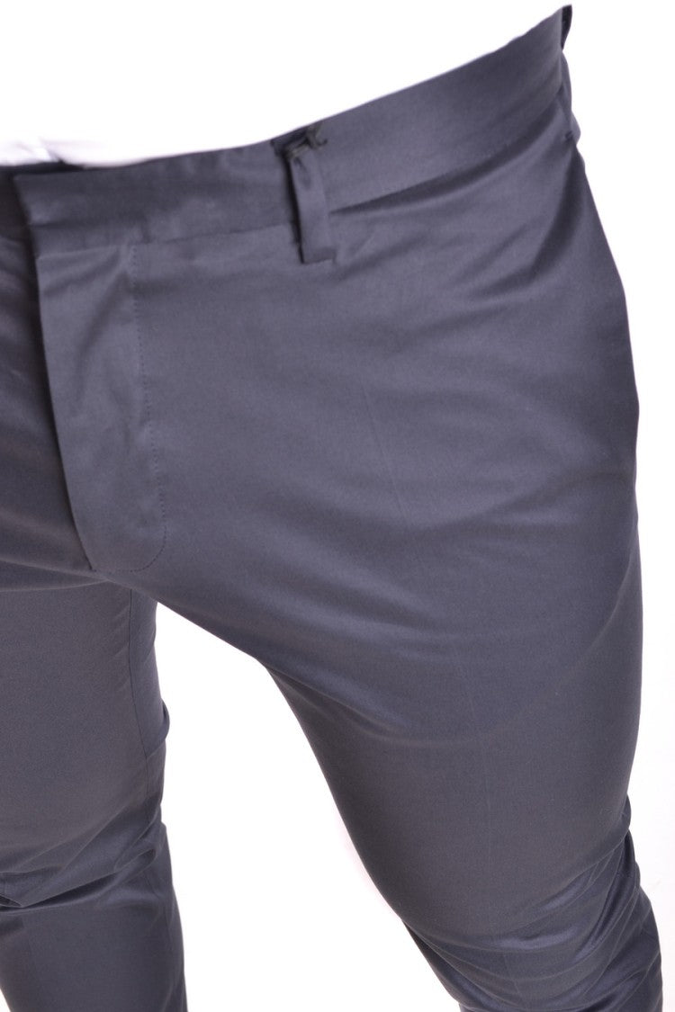 Dsquared2 Tailored Navy Trousers With Refined Silhouette