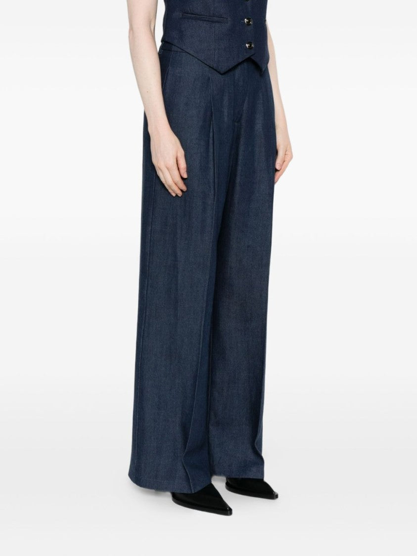 Liu Jo Pleated Front Trousers With High Waist