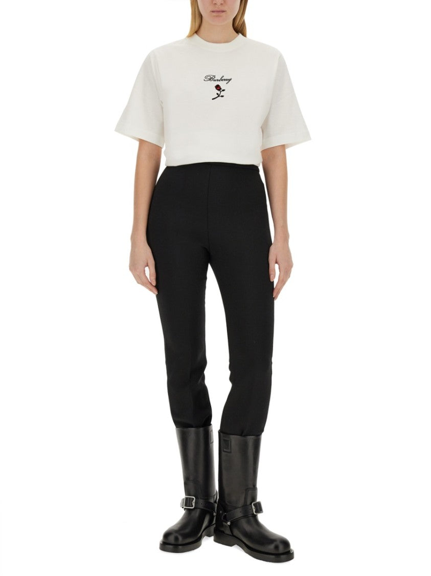 Burberry Logo-Embellished Regular Fit T-Shirt