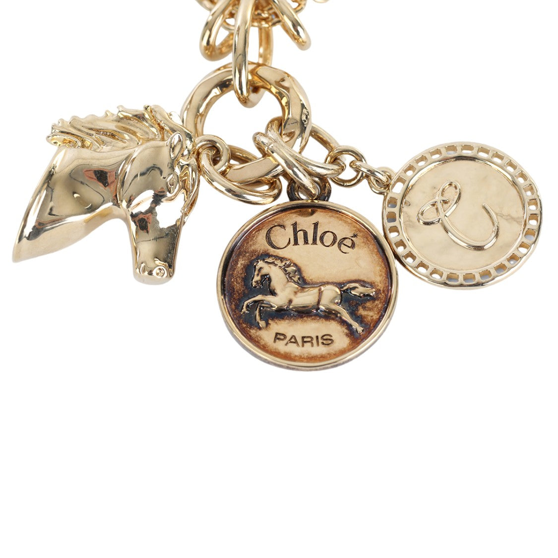 Chloé Gold Necklace With Vintage Horse Head