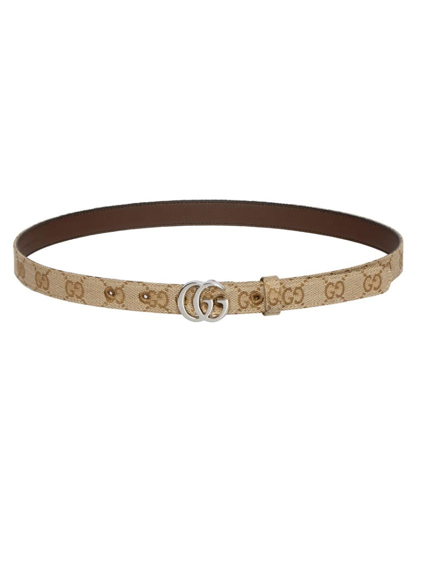 Gucci Gg Marmont Monogram Fabric Belt