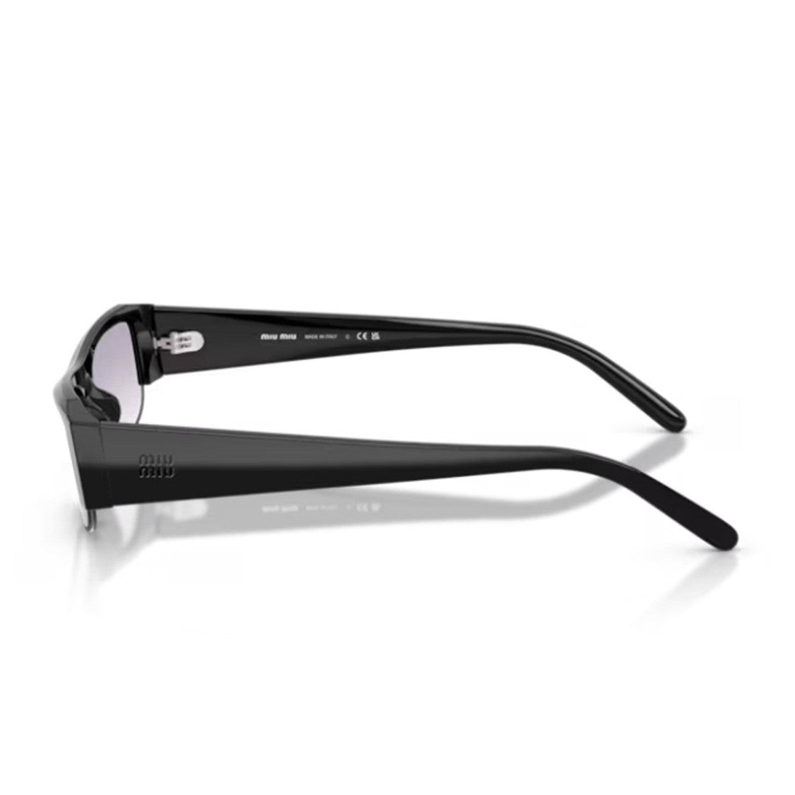 Miu Miu Black Miu Miu Acetate Rectangular Sunglasses