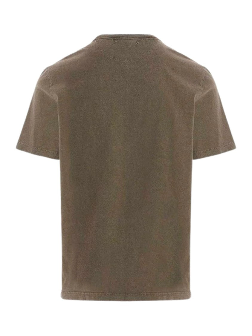 Golden Goose Golden Regular Distressed Cotton T-Shirt
