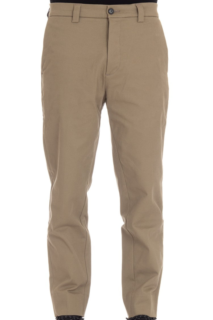 Haikure Baggy Chino Pants With Concealed Closure And Logo Tag
