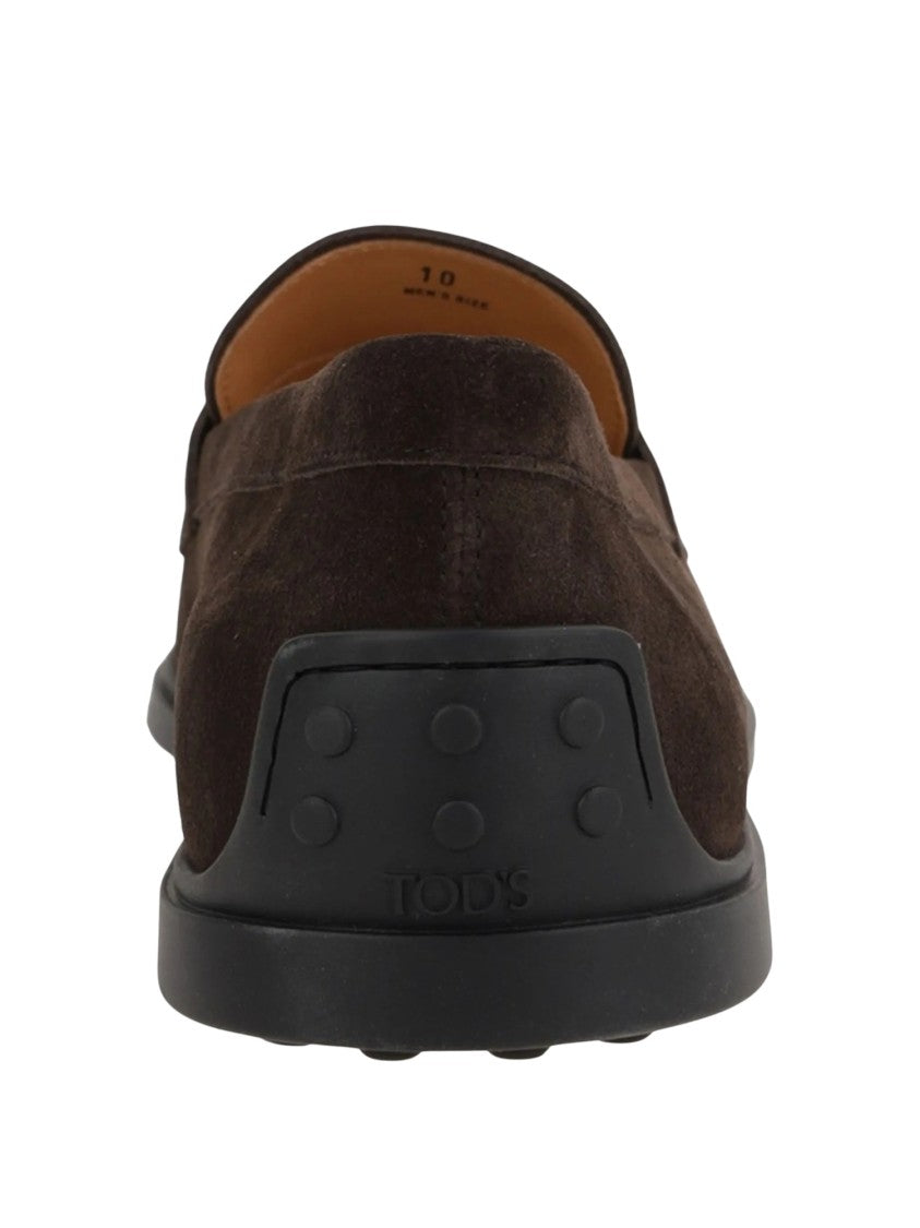 Tod's Moccasin Suede Penny Loafers