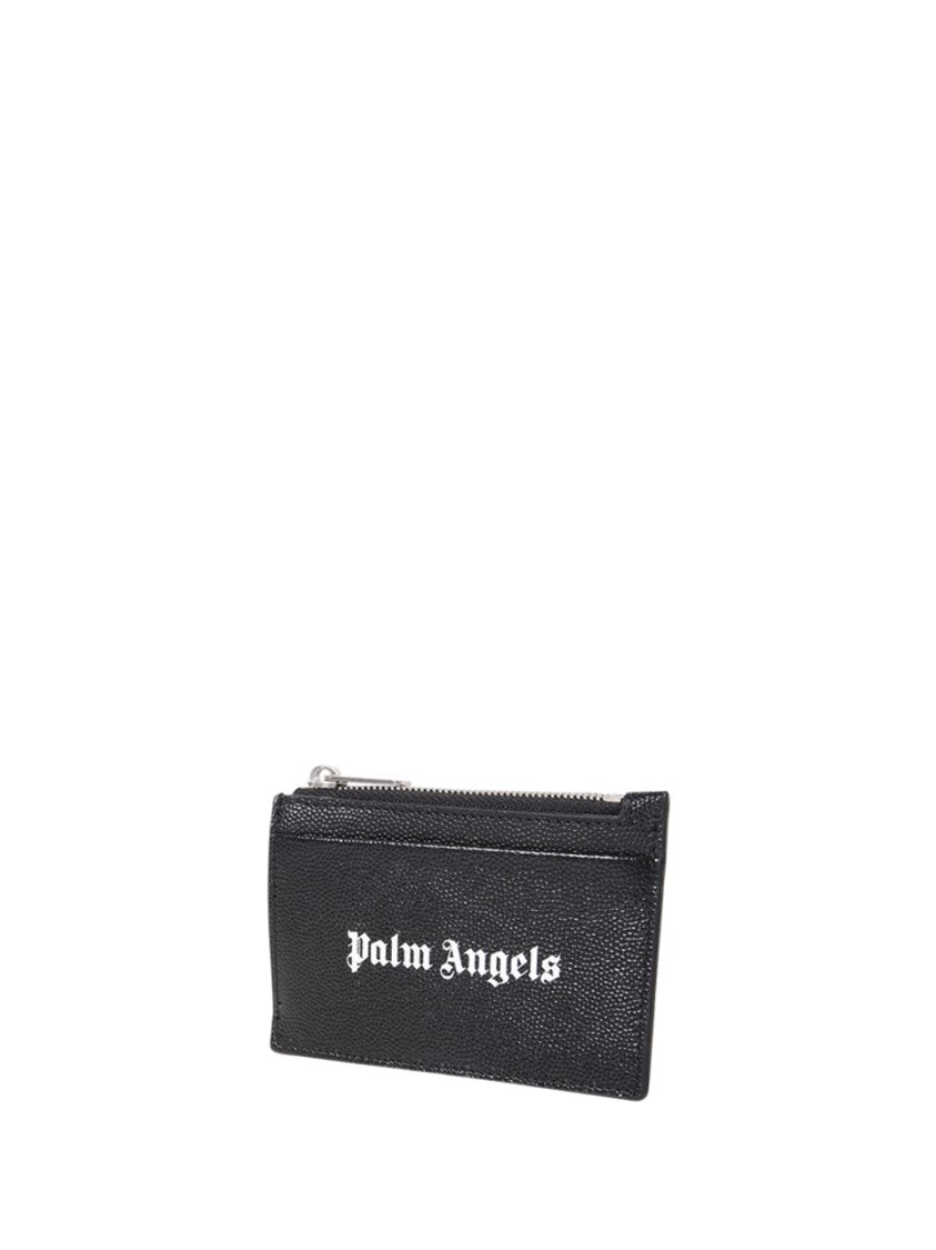 Palm Angels Zip Card Holder Caviar