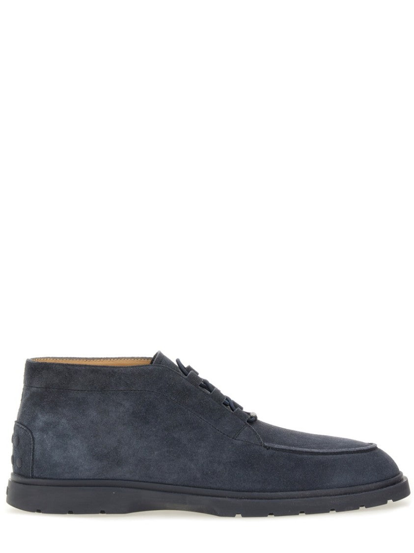 Tod's Sleek Blue Suede Loafer