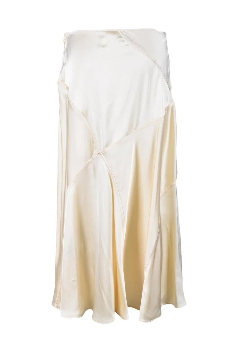 Jil Sander Long Viscose Skirt - Beige