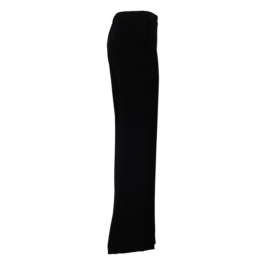 Parosh Cady Elastic Mid-Rise Soft-Leg Polyester Pants