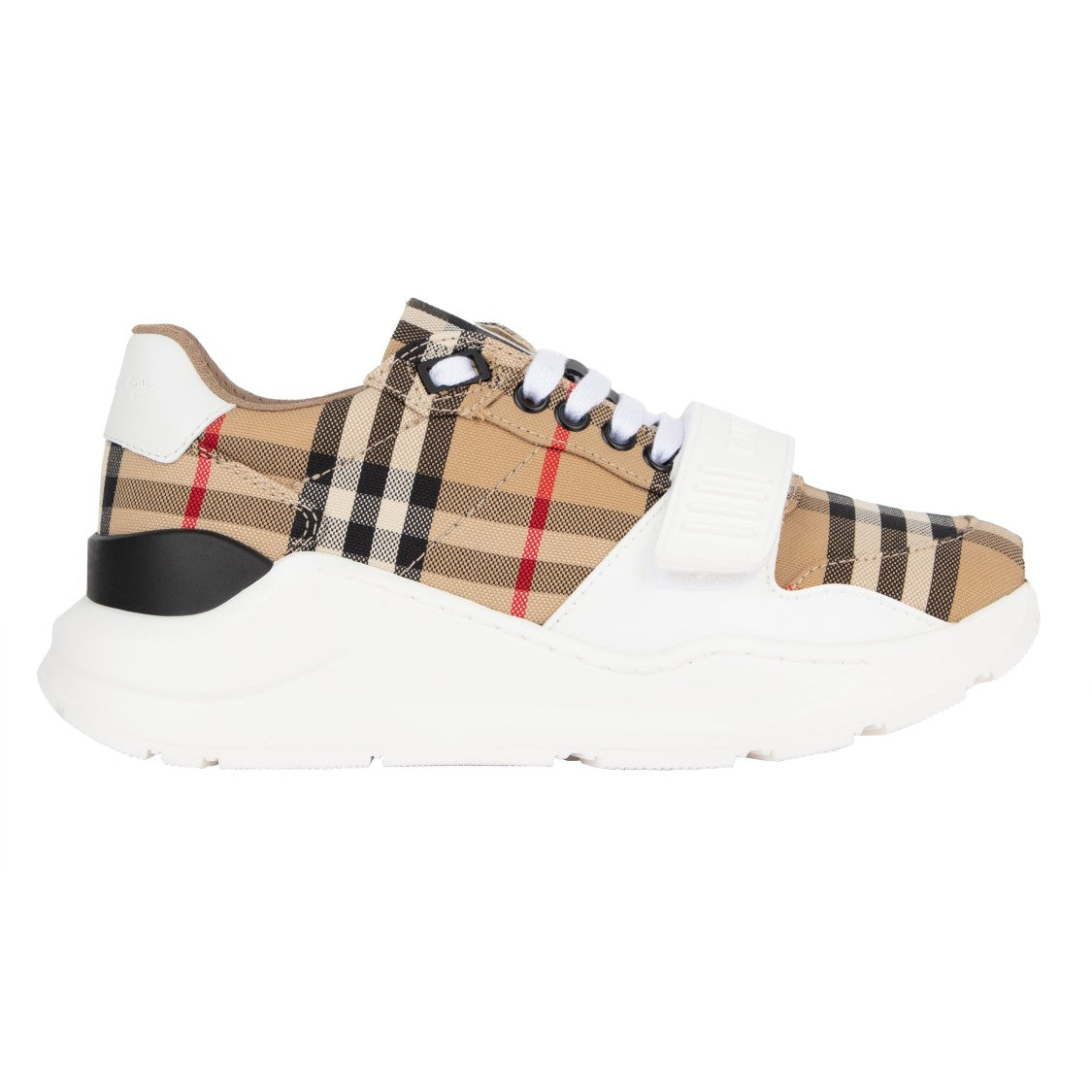 Burberry Vintage Check-Pattern Touch-Strap Sneakers