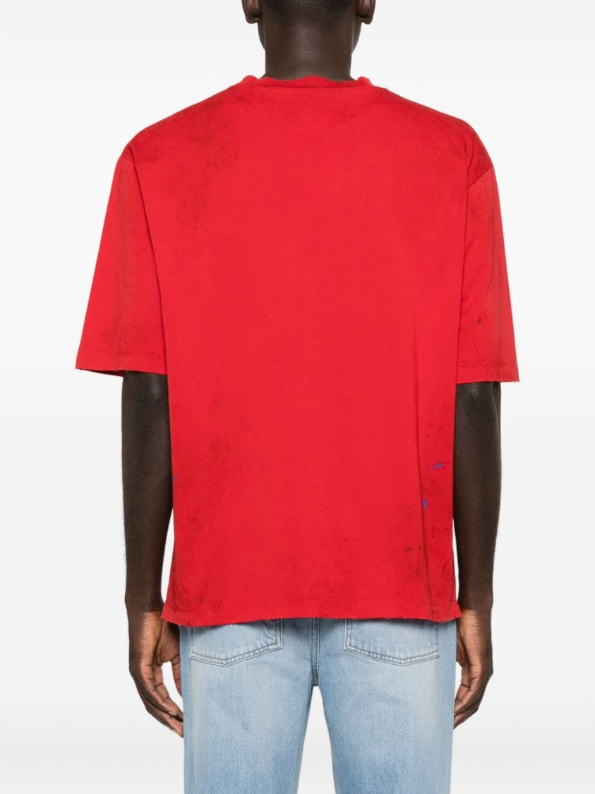 Dsquared2 Relaxed-Fit Red Crew Neck T-Shirt