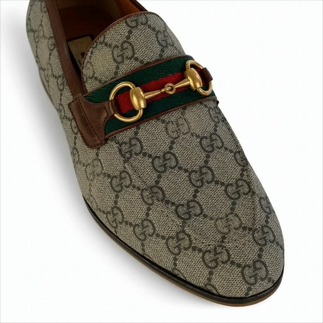 Gucci Signature Monogram Canvas Loafers