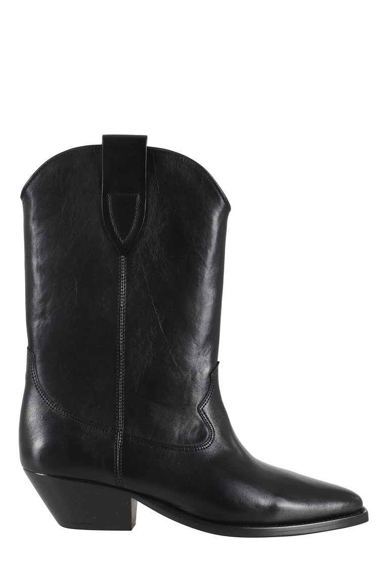 Isabel Marant Duerto Gz Pointed Toe Mid-Calf Leather Boots