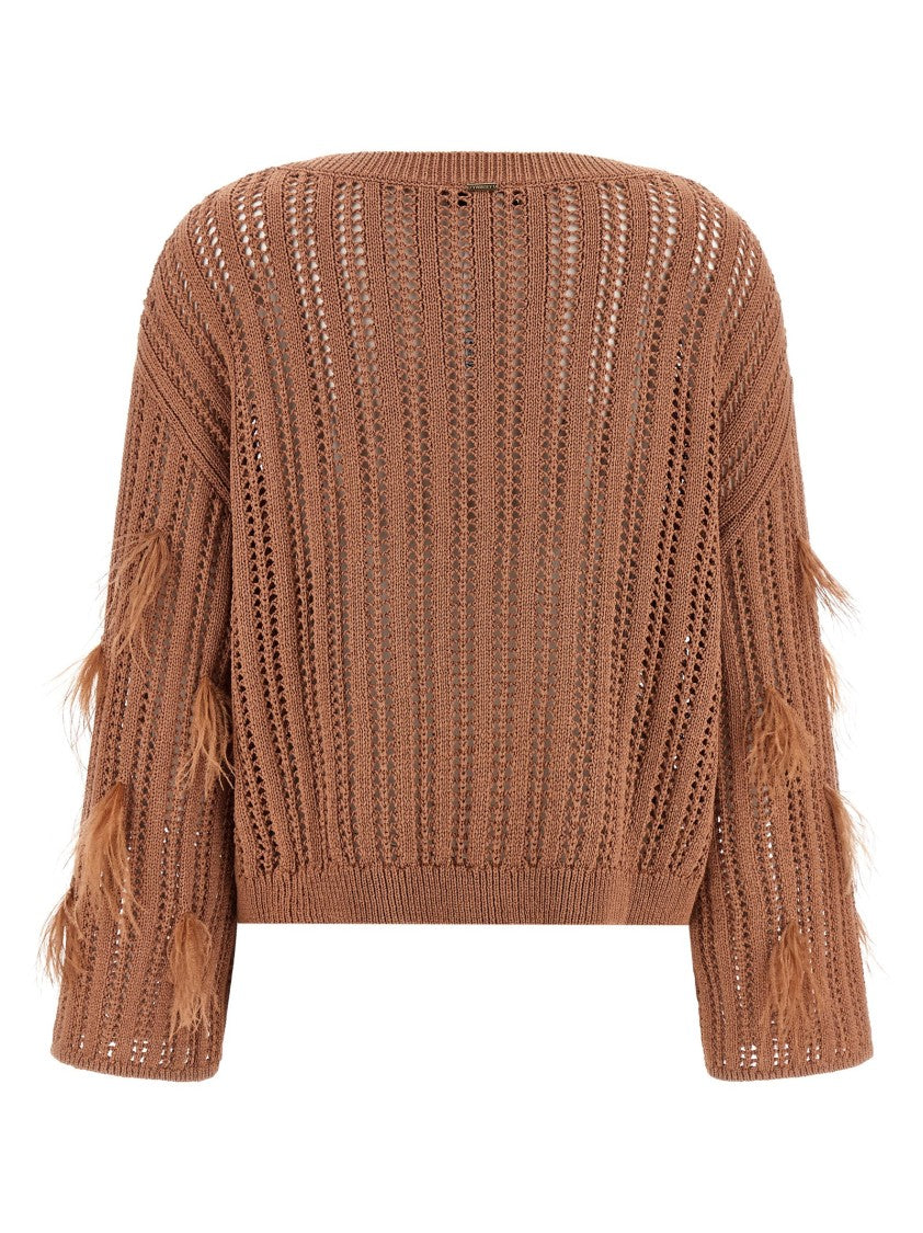 Twin-Set Ostrich Feather Sweater
