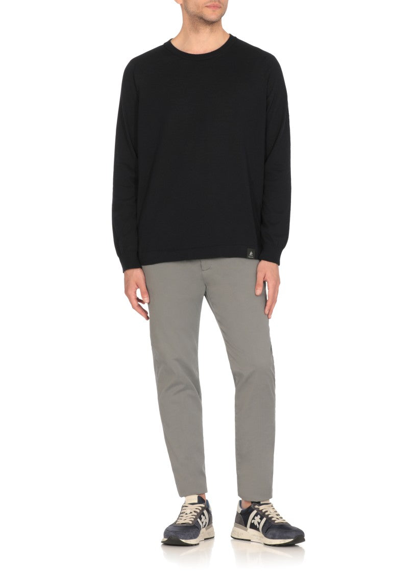 Premiata Blue Cotton Sweater