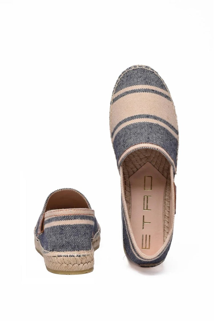 Etro Rope Espadrilles - Beige/Blue