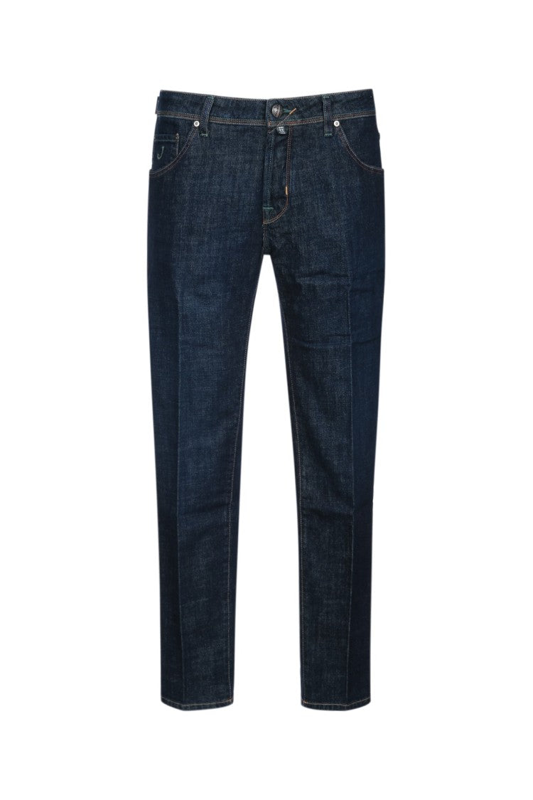 Jacob Cohen Straight-Leg Denim Jeans With Subtle Contrast Stitching