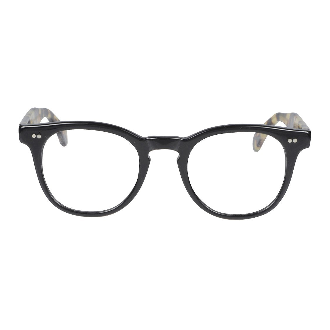 Kador Tuxon Round Frame Eyeglasses With Glossy Black Front