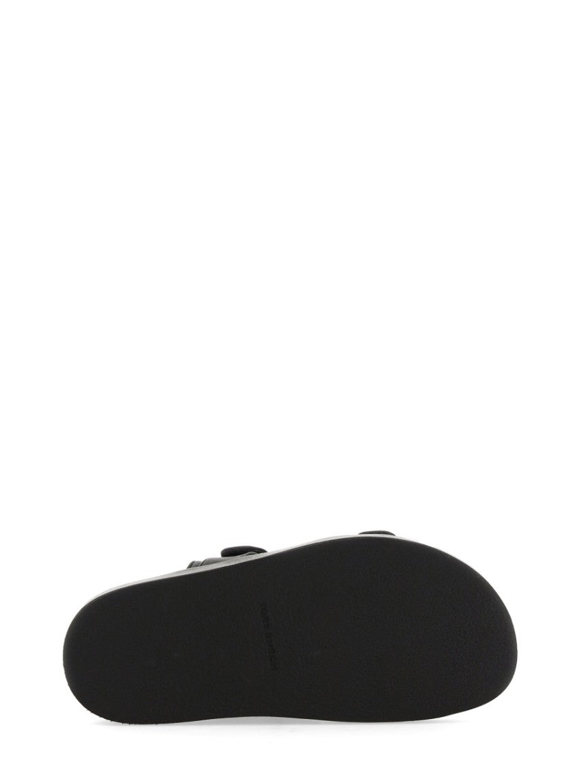Tory Burch Black Kira Dual Logo Strap Sandals