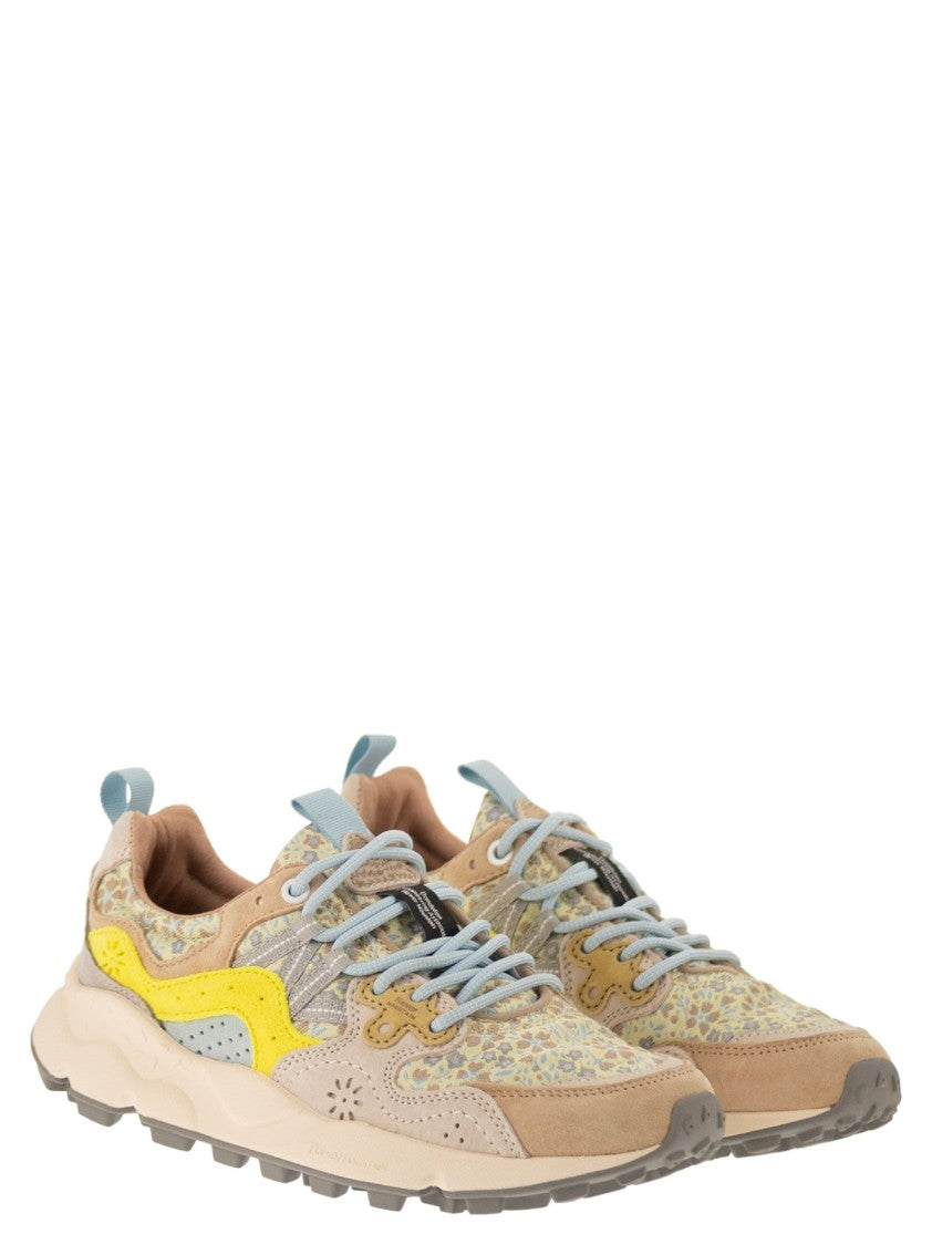 Flower Mountain Yamano 3 - Sneakers In Suede And Technical Fabric