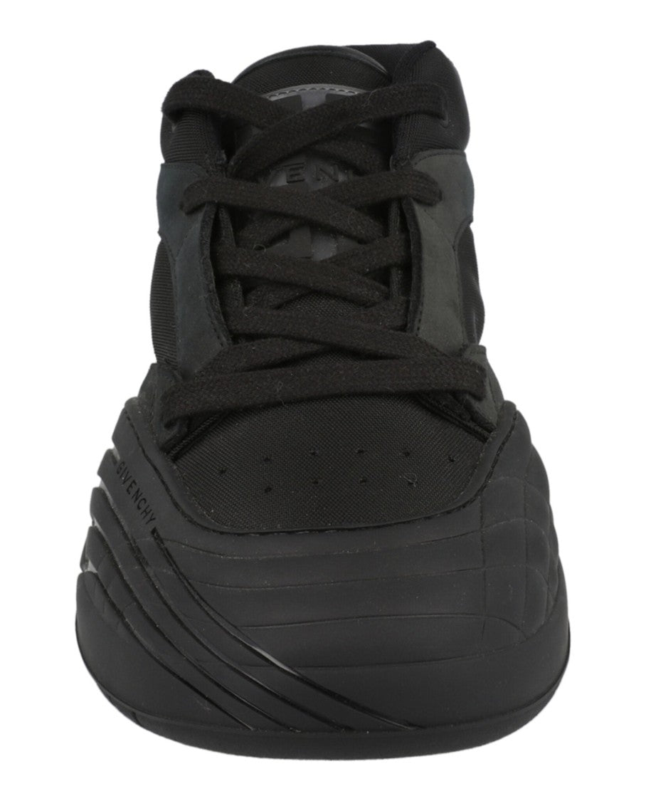 Givenchy Suede Trimmed Mid-Top Sneakers