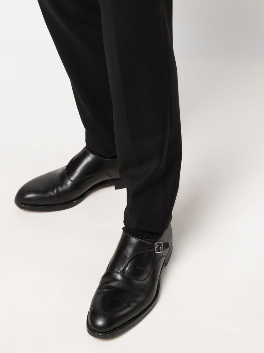 Tagliatore Black Wool Dress Suit