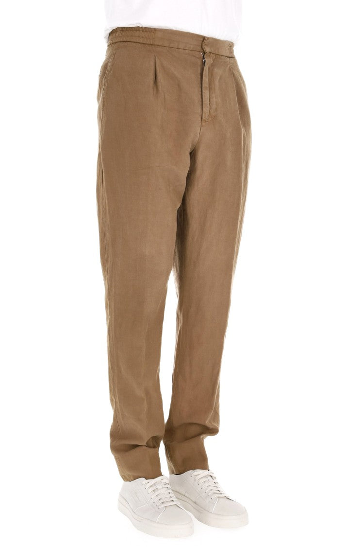 Officine Generale Drew Model Lyocell-Cotton Fluid Trousers