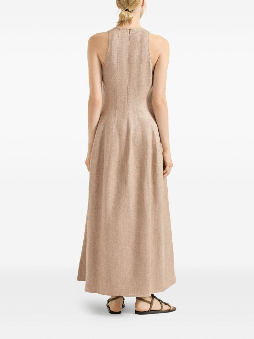 Brunello Cucinelli Fitted Sleeveless Maxi Dress
