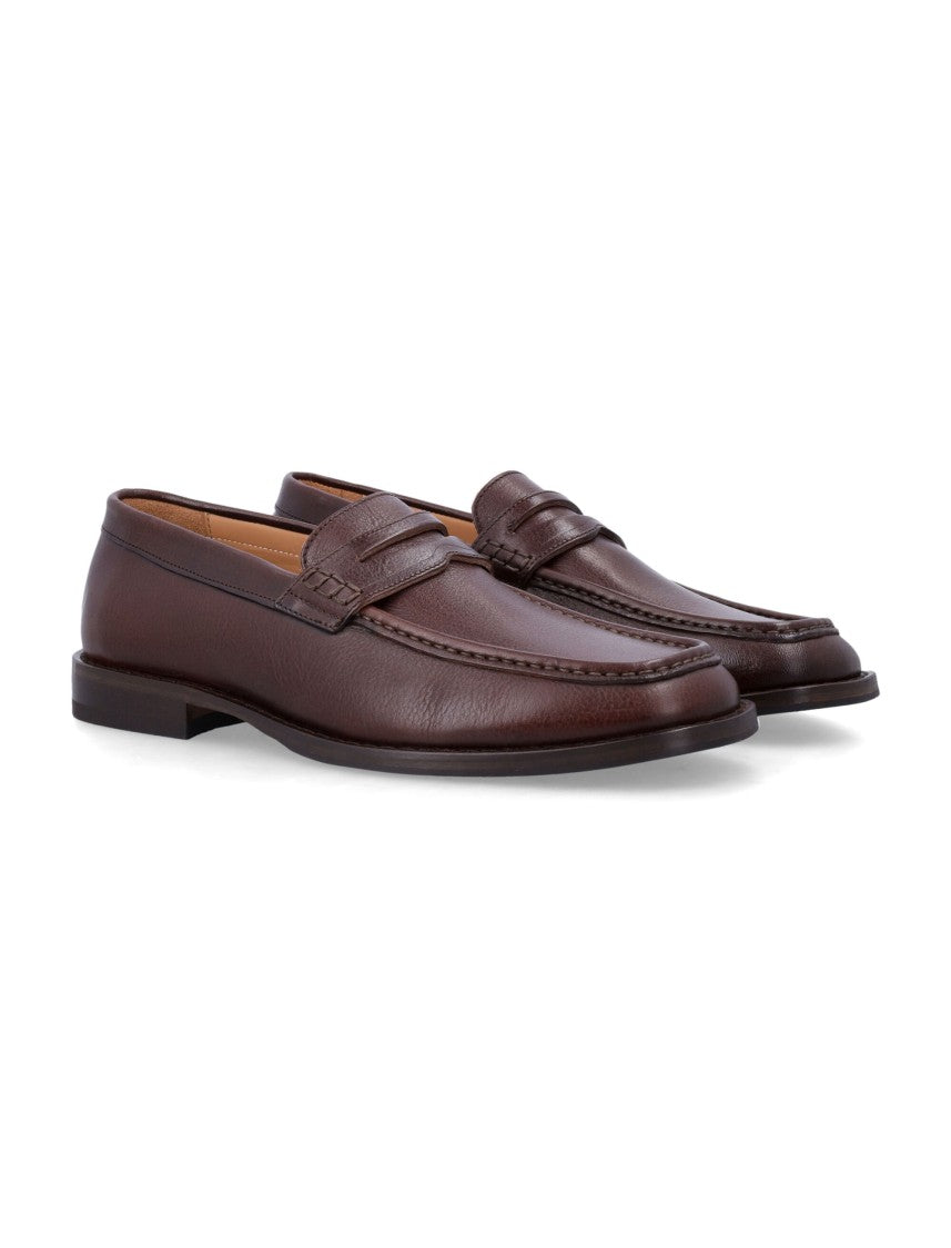 Our Legacy Brown Light Leather Loafers