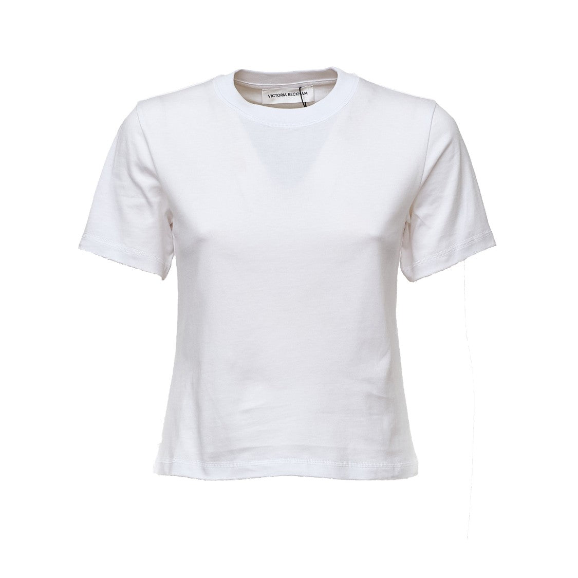 Victoria Beckham Jamie Subtle Logo Short-Sleeve T-Shirt